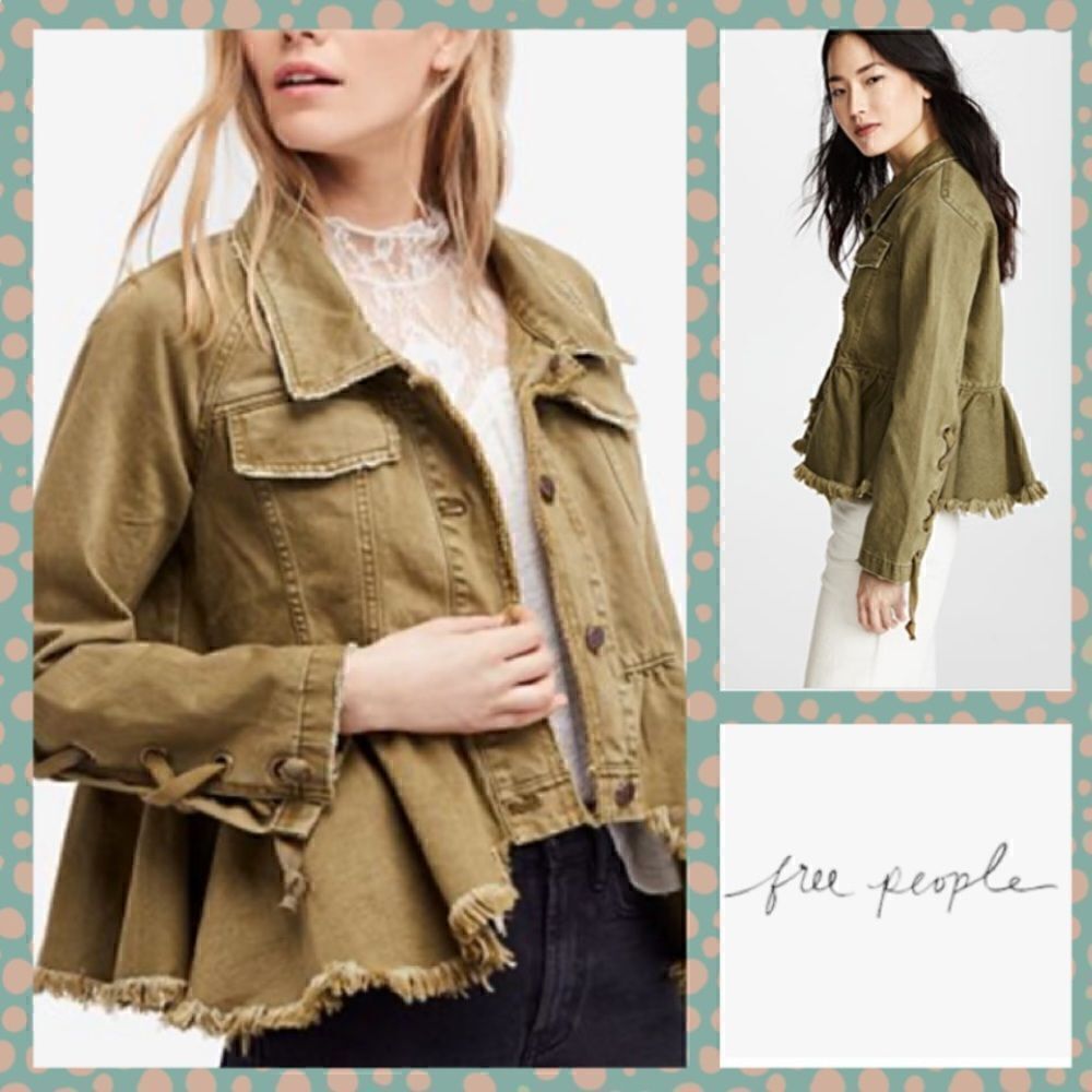 ⭐️NWT MSRP $168 Free People Cotton Denim Jacket Small